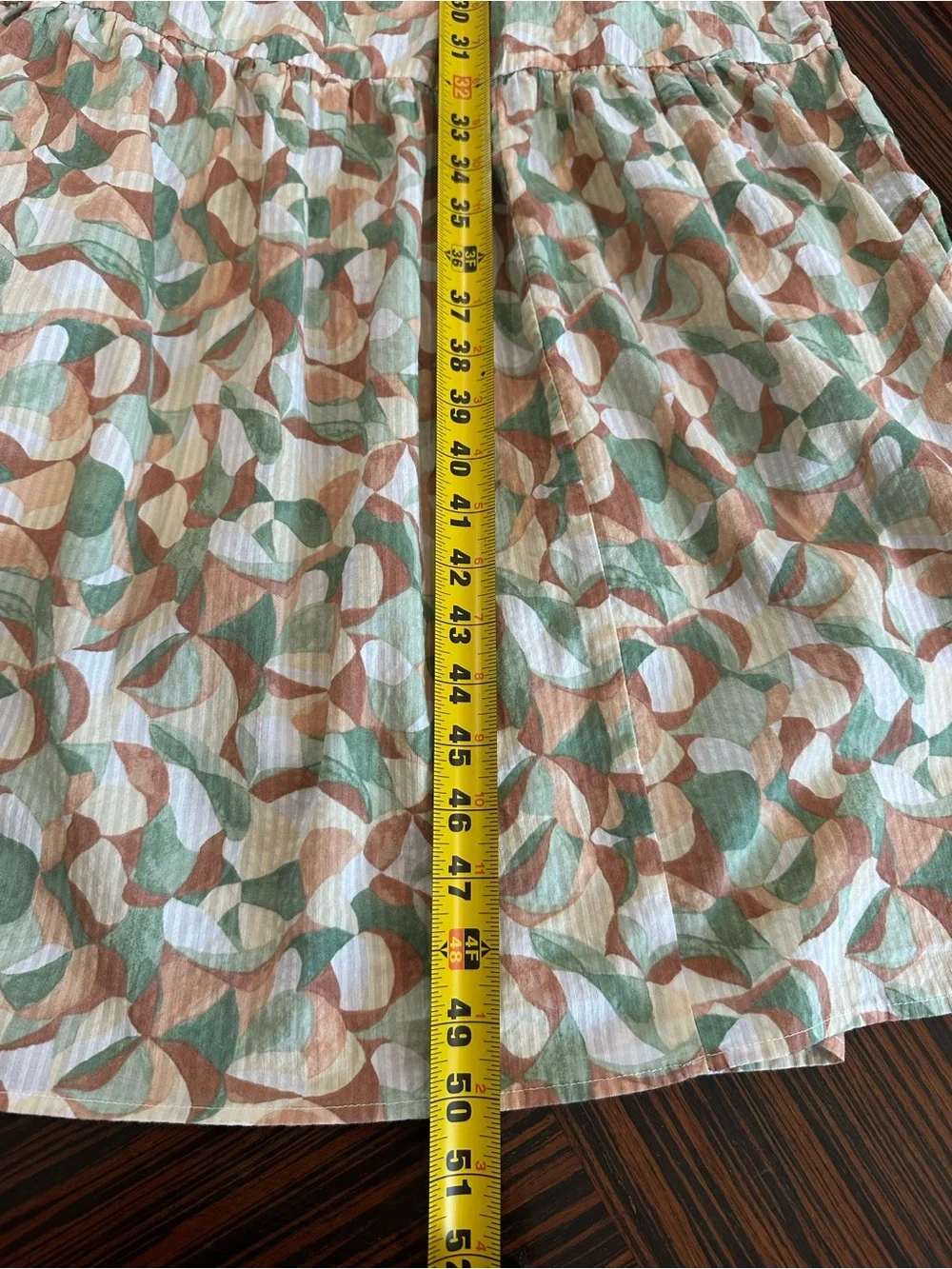 Abercrombie & Fitch Geometric Print Maxi Dress Cotton Sz S EUC